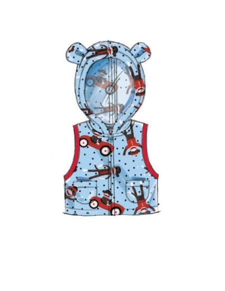 Patron Butterick 6372/YA5 - Cape, gilet, nid d'ange et pantalon pour bébé