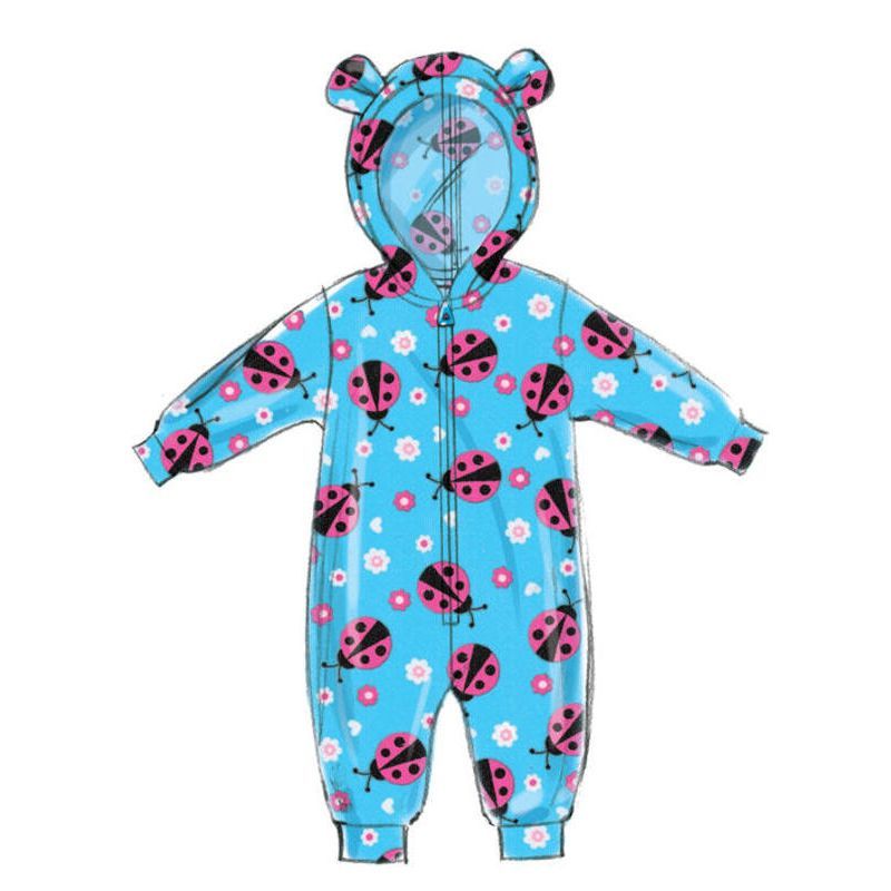 Patron Butterick 6372/YA5 - Cape, gilet, nid d'ange et pantalon pour bébé