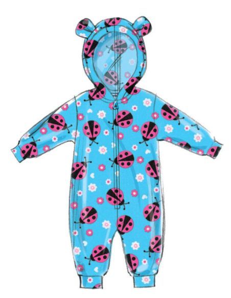 Patron Butterick 6372/YA5 - Cape, gilet, nid d'ange et pantalon pour bébé