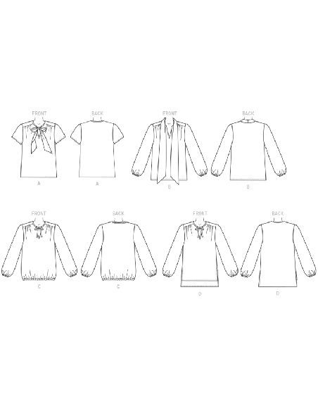 Patron Butterick 6378/A5 - Haut et tunique