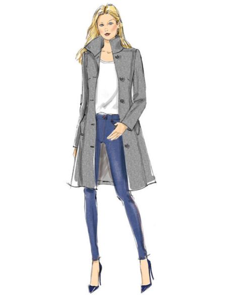 Patron Butterick 6385/A5 - Manteau