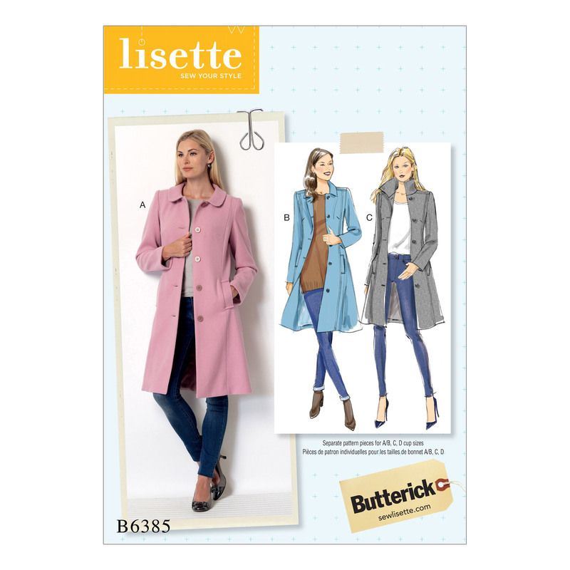 Patron Butterick 6385/A5 - Manteau