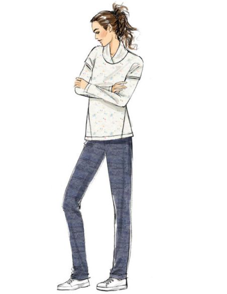 Patron Butterick 6388/Y - Gilet, hauts, robe et pantalon