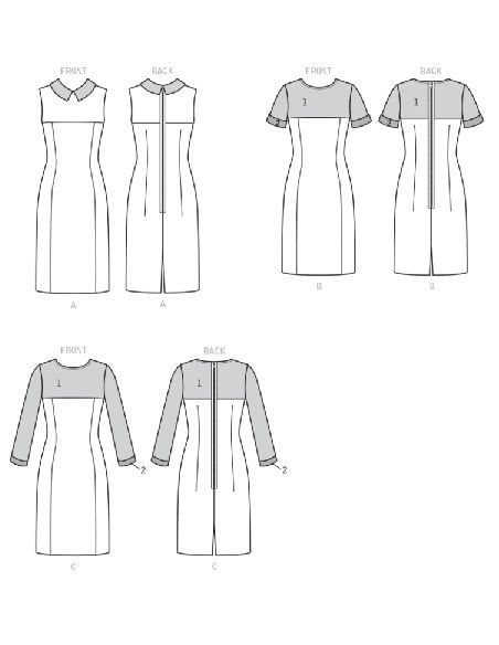 Patron Butterick 6410/A5 - Robe