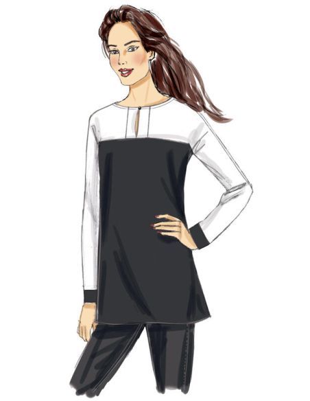 Patron Butterick 6416/A5 - Tunique
