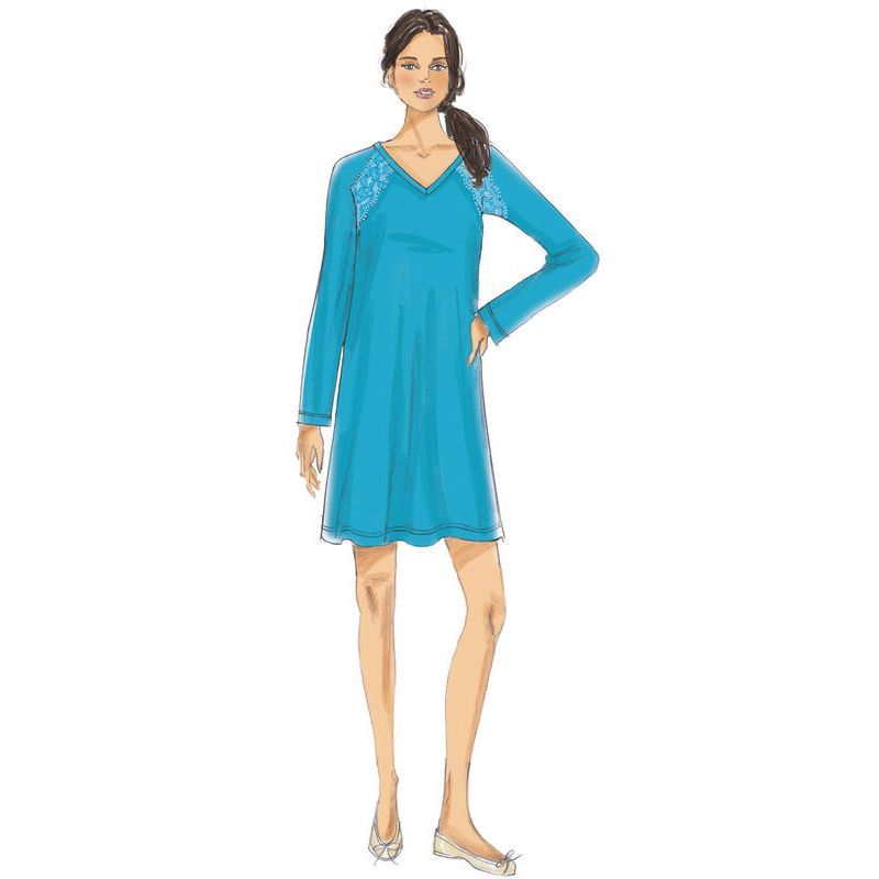 Patron Butterick 6428/Y - Peignoir, haut, chemise de nuit et pantalon