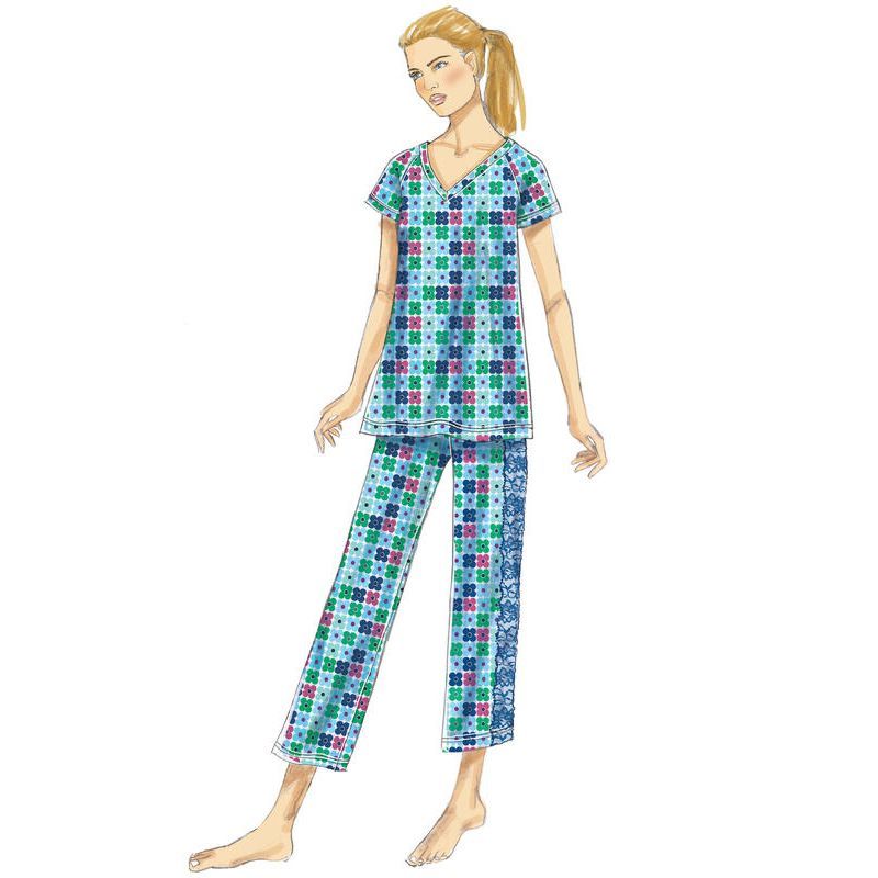 Patron Butterick 6428/Y - Peignoir, haut, chemise de nuit et pantalon