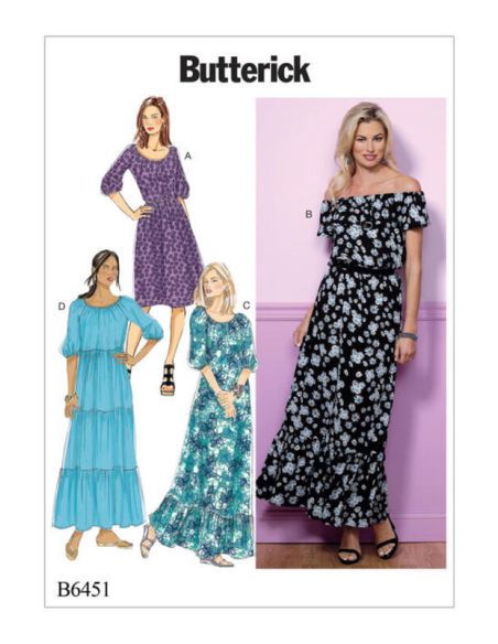 Patron Butterick 6451/Y - Robe