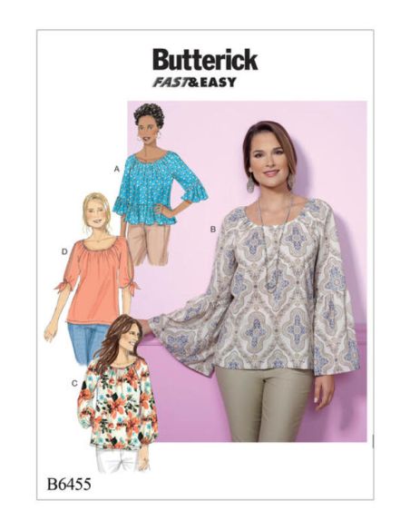 Patron Butterick 6455/Y - Haut