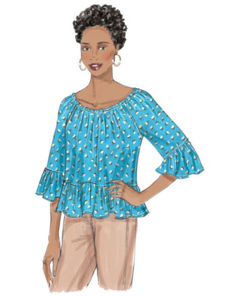 Patron Butterick 6455/Y - Haut