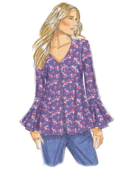 Patron Butterick 6456/A5 - Haut