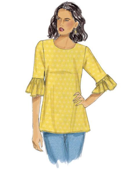 Patron Butterick 6456/A5 - Haut