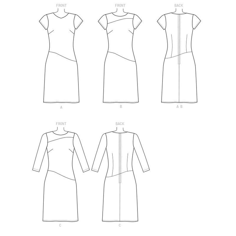 Patron Butterick 6480/A5 - Robe