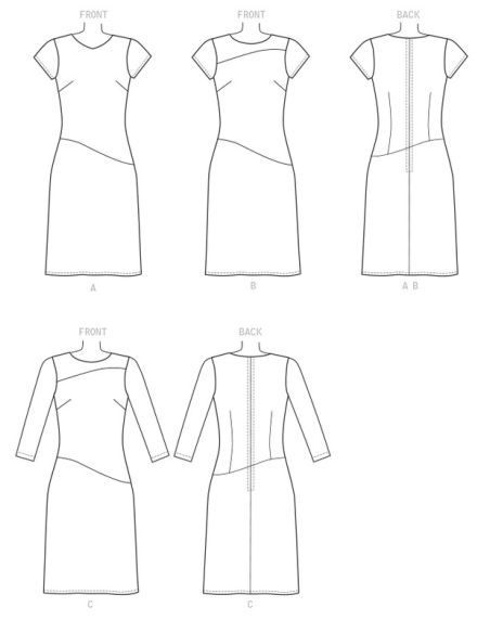 Patron Butterick 6480/A5 - Robe
