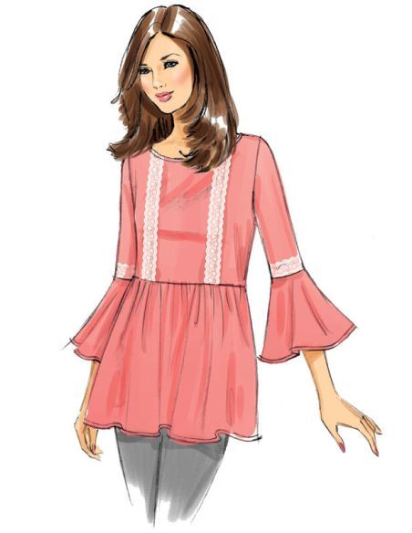 Patron Butterick 6486/Y - Hauts