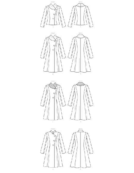 Patron Butterick 6497/B5 - Veste et manteau