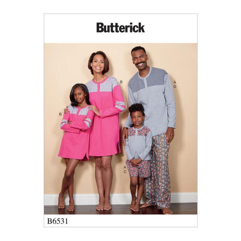 Patron Butterick 6531/OSZ - Haut, tunique, short et pantalon