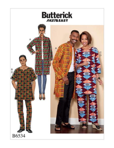 Patron Butterick 6534/XM - Manteau, tunique et pantalon
