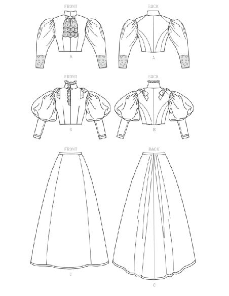 Patron Butterick 6537/A5 - Déguisement