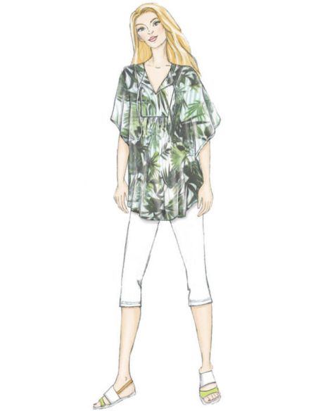 Patron Butterick 6559/Y - Haut, tunique et caftan
