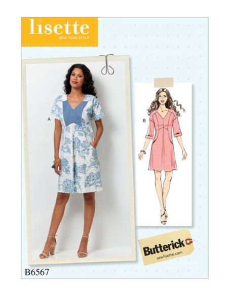 Patron Butterick 6567/A5 - Robe