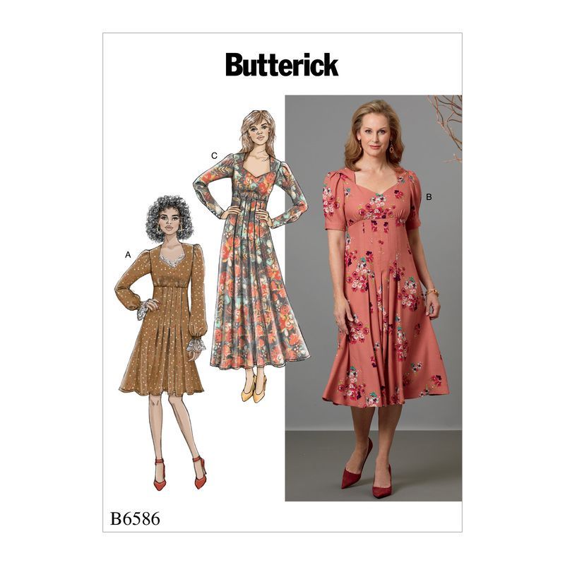 Patron Butterick 6586/A5 - Robe