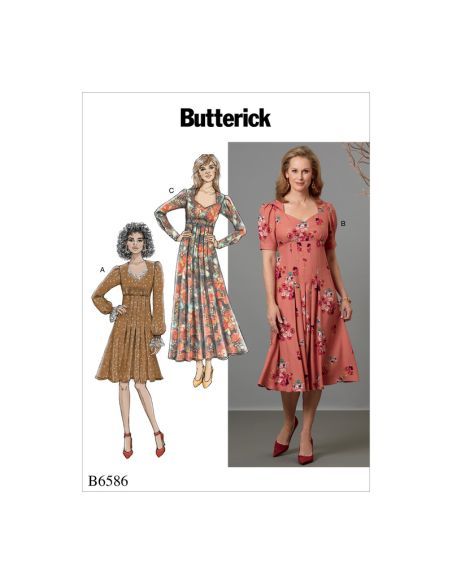 Patron Butterick 6586/A5 - Robe