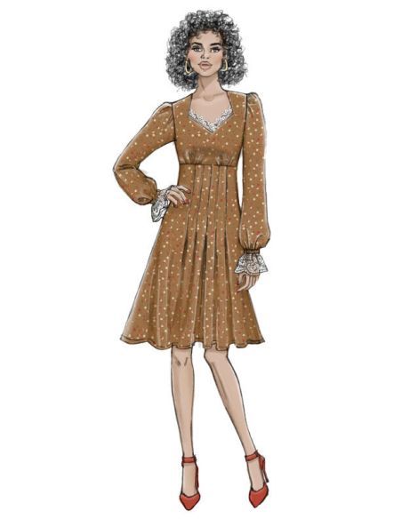 Patron Butterick 6586/A5 - Robe