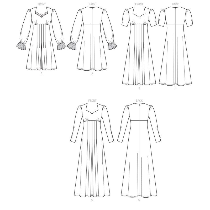 Patron Butterick 6586/A5 - Robe