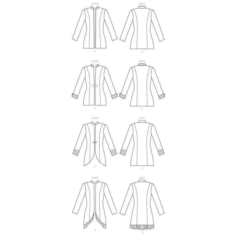 Patron Butterick 6602/A5 - Veste