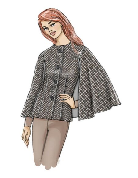 Patron Butterick 6603/A5 - Cape