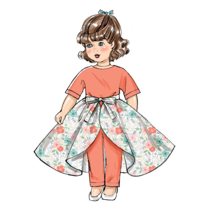 Patron Butterick 6606/OSZ - Vêtement pour poupée de 46cm