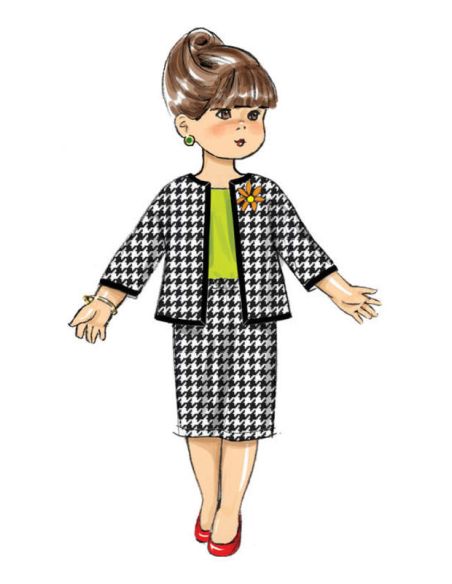 Patron Butterick 6606/OSZ - Vêtement pour poupée de 46cm