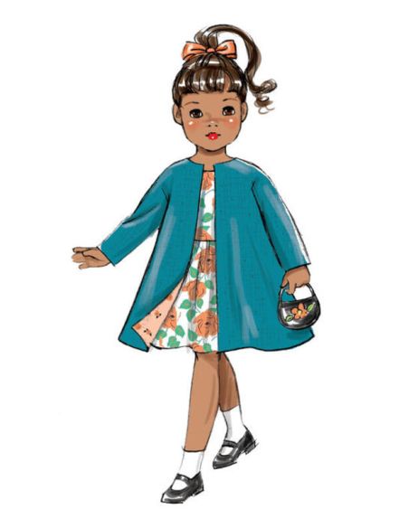 Patron Butterick 6606/OSZ - Vêtement pour poupée de 46cm