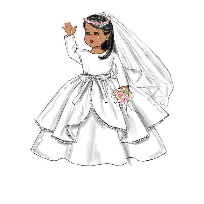 Patron Butterick 6606/OSZ - Vêtement pour poupée de 46cm