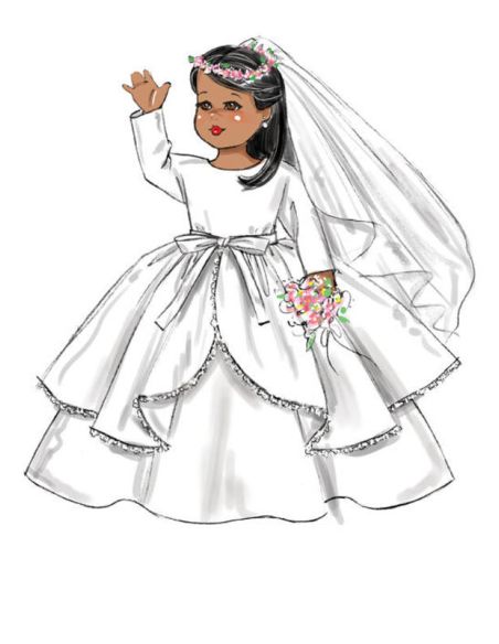 Patron Butterick 6606/OSZ - Vêtement pour poupée de 46cm