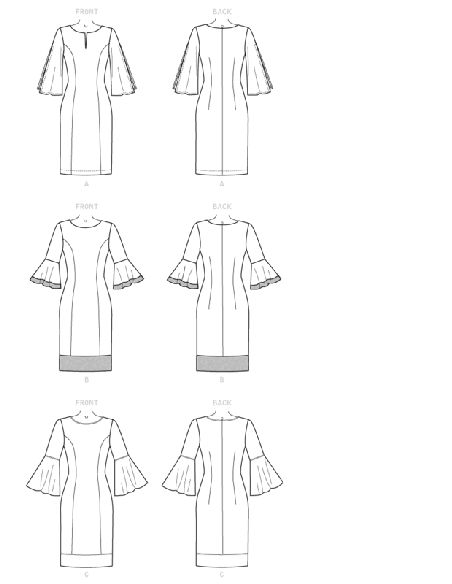 Patron Butterick 6624/B5 - Robe