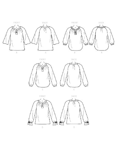 Patron Butterick 6632/A5 - Haut