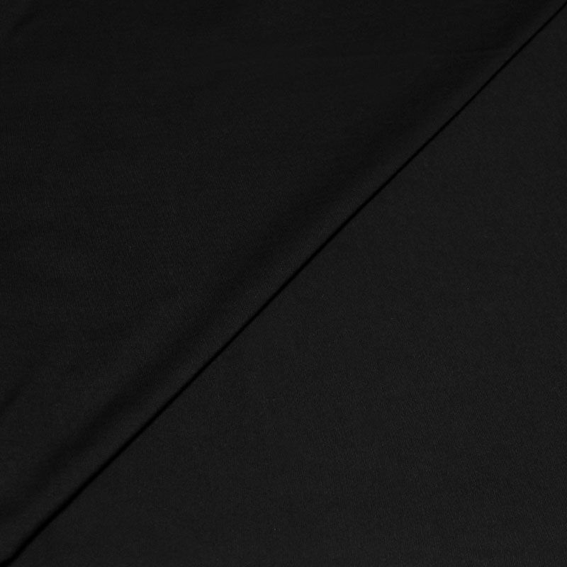Jersey tubulaire 100% coton - Black