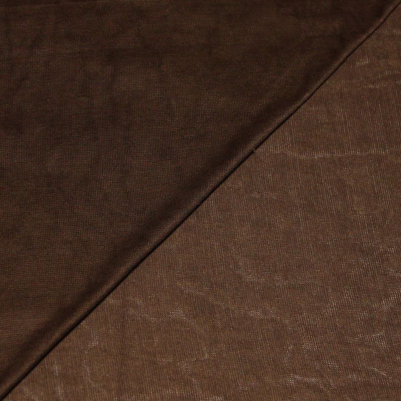 Jersey doublure tubulaire 100% coton - Marron