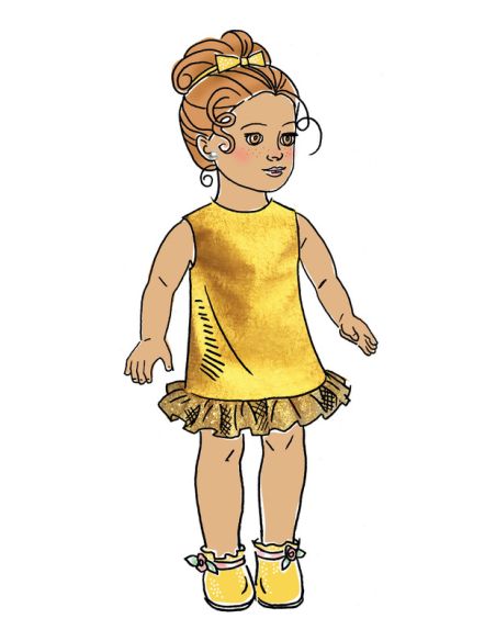 Patron Butterick 6645/OSZ - Vêtement pour poupée de 46cm