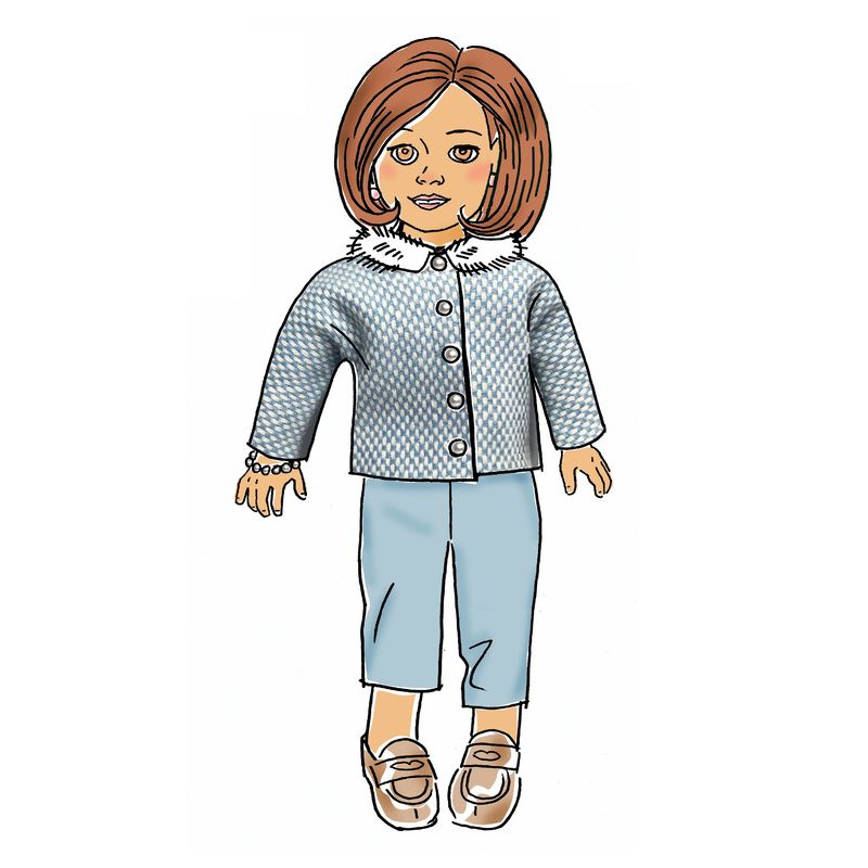 Patron Butterick 6645/OSZ - Vêtement pour poupée de 46cm