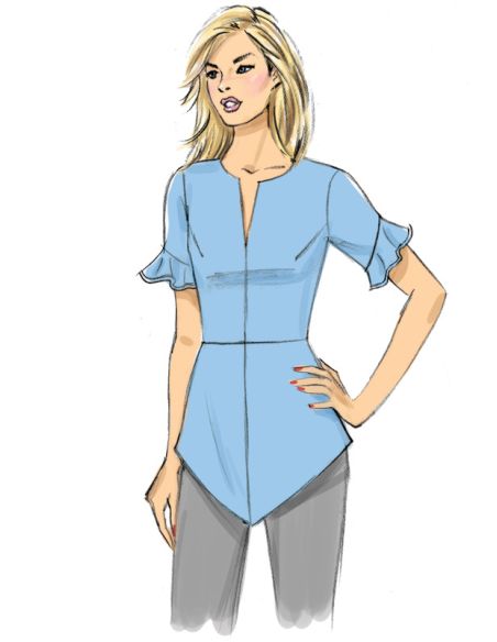 Patron Butterick 6663/A5 - Haut