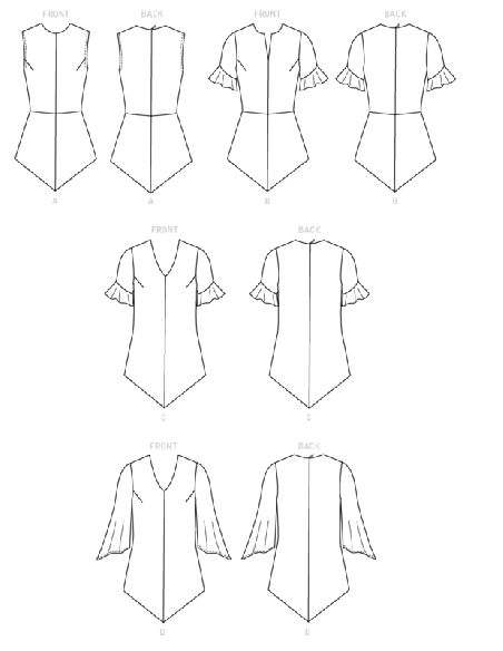 Patron Butterick 6663/A5 - Haut