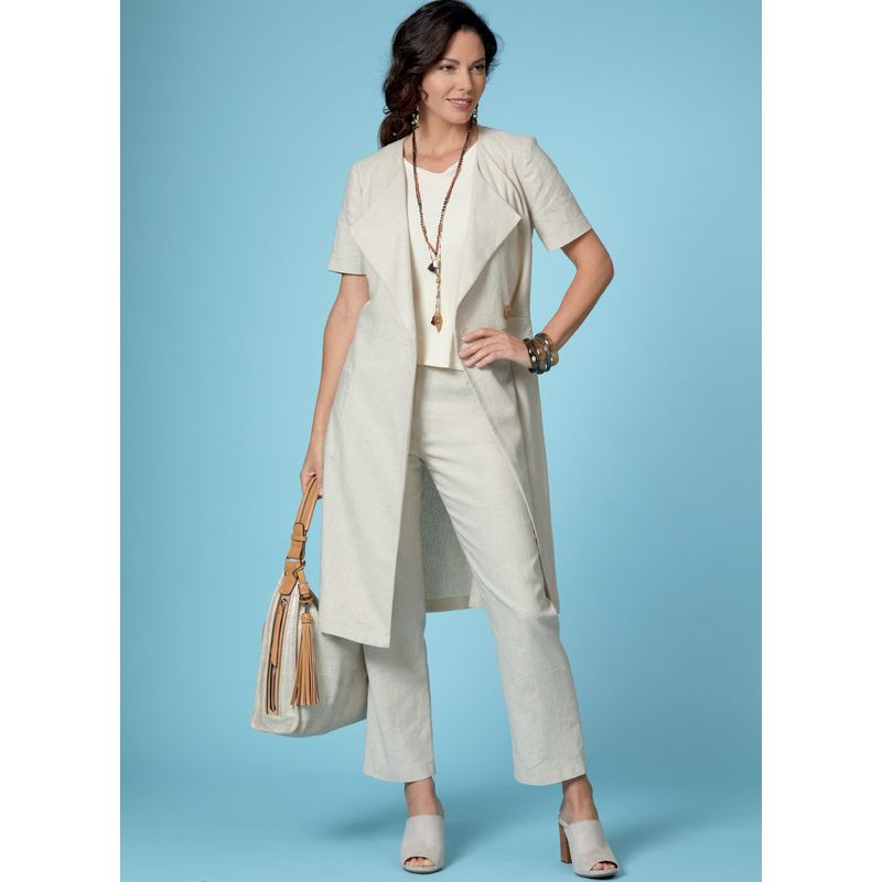 Patron Butterick 6670/A5 - Haut, robe, jupe et pantalon