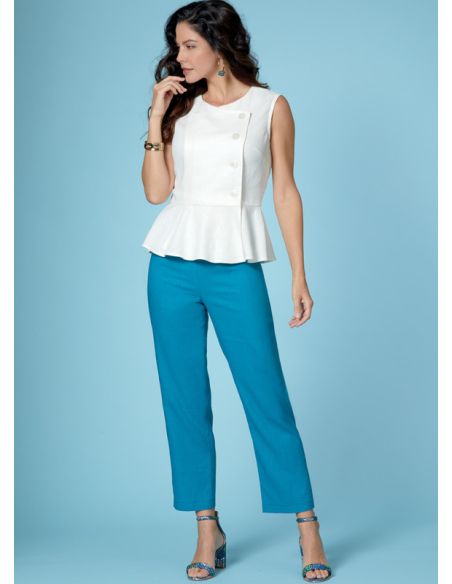 Patron Butterick 6670/A5 - Haut, robe, jupe et pantalon