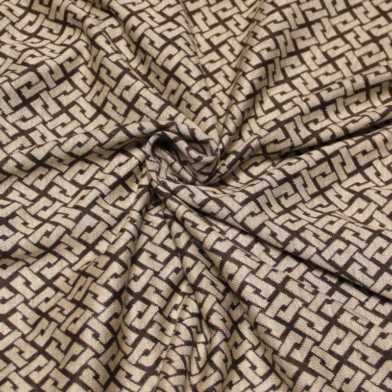 Jersey 100% viscose fantaisie - Labyrinthe élégant