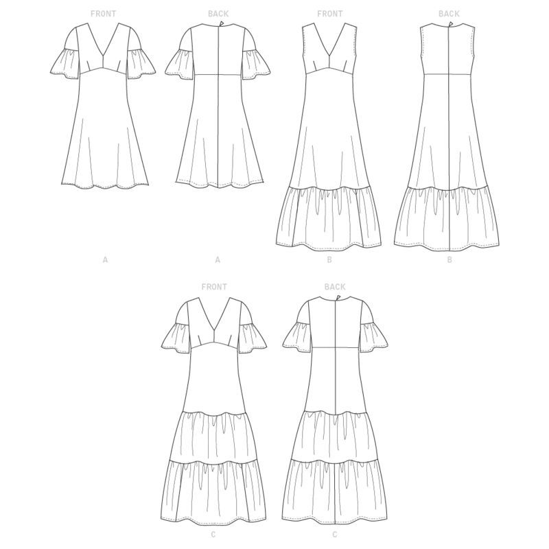 Patron Butterick 6678/A5 - Robe