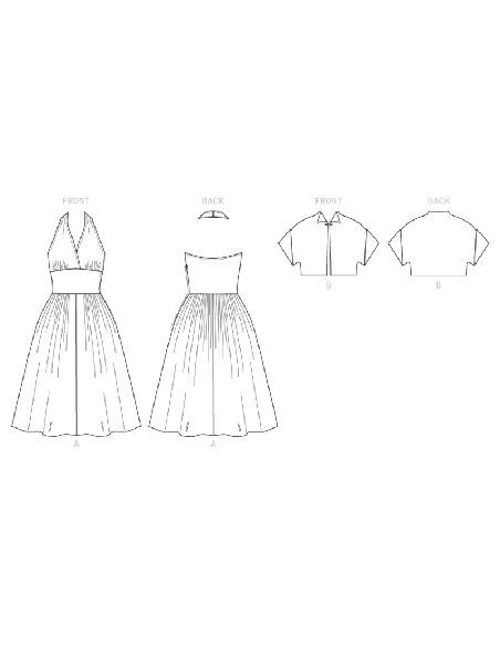 Patron Butterick 6682/A5 - Robe et veste