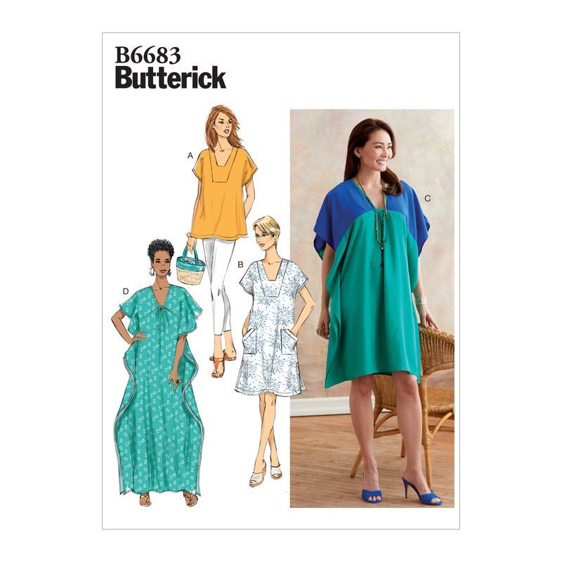 Patron Butterick 6683/Y - Tunique et caftan